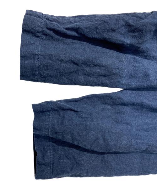 +2（プラスツー）+2 (プラスツー) リネンワンピース ネイビー サイズ:サイズ表記なしの古着・服飾アイテム