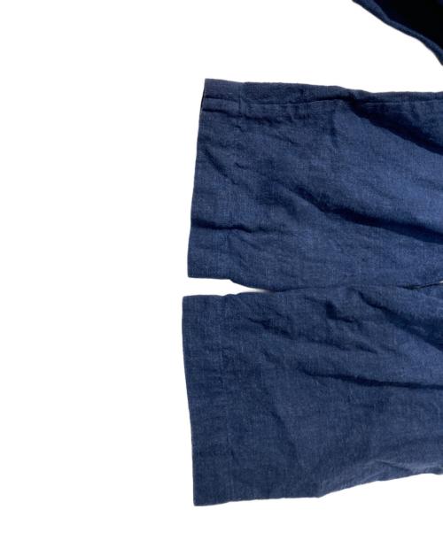 +2（プラスツー）+2 (プラスツー) リネンワンピース ネイビー サイズ:サイズ表記なしの古着・服飾アイテム