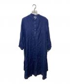 fog linen workフォグリネンワーク）の古着「リネンワンピース」｜ネイビー