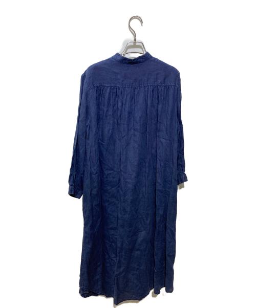 fog linen work（フォグリネンワーク）fog linen work (フォグリネンワーク) リネンワンピース ネイビー サイズ:サイズ表記なしの古着・服飾アイテム