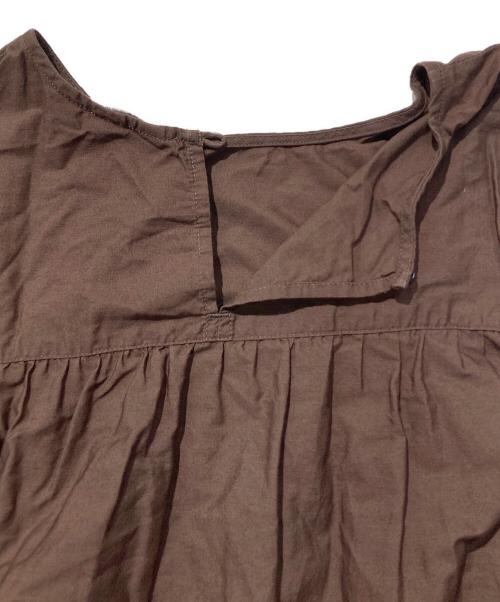 Gymphlex（ジムフレックス）Gymphlex (ジムフレックス) RAY BEAMS (レイ ビームス) 別注 ティアード ワンピース ブラウン サイズ:14の古着・服飾アイテム