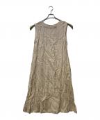 Gymphlexジムフレックス）の古着「リネンノースリーブワンピース」｜ベージュ