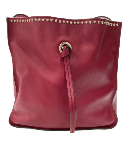 J&M DAVIDSON（ジェイ＆エム デヴィッドソン）J&M DAVIDSON (ジェイ＆エム デヴィッドソン) BELLEミニスタッズバッグ レッドの古着・服飾アイテム