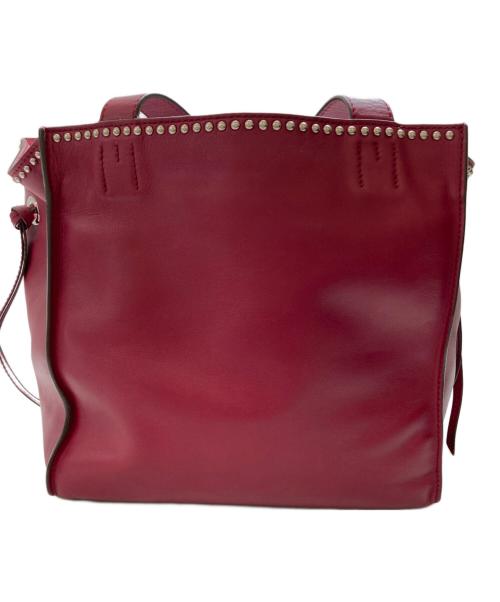 J&M DAVIDSON（ジェイ＆エム デヴィッドソン）J&M DAVIDSON (ジェイ＆エム デヴィッドソン) BELLEミニスタッズバッグ レッドの古着・服飾アイテム