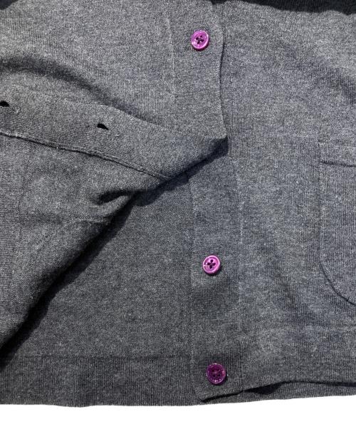 PAUL SMITH（ポールスミス）Paul Smith (ポールスミス) リボンシャツドッキングカーディガン グレー サイズ:Mの古着・服飾アイテム