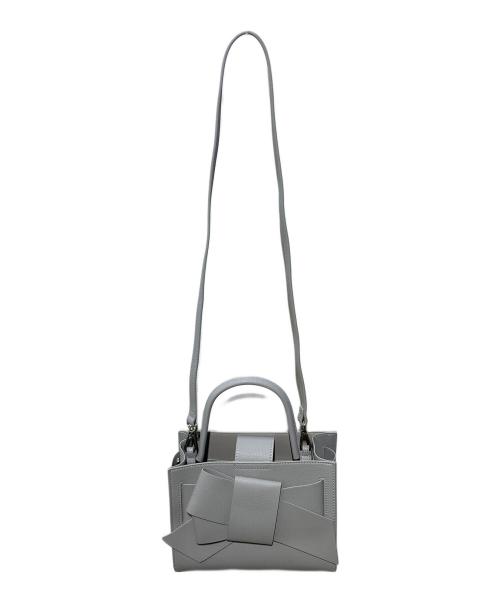 FRAY ID（フレイ アイディー）FRAY ID (フレイ アイディー) ルエル リボンミドルバッグ ブルーの古着・服飾アイテム