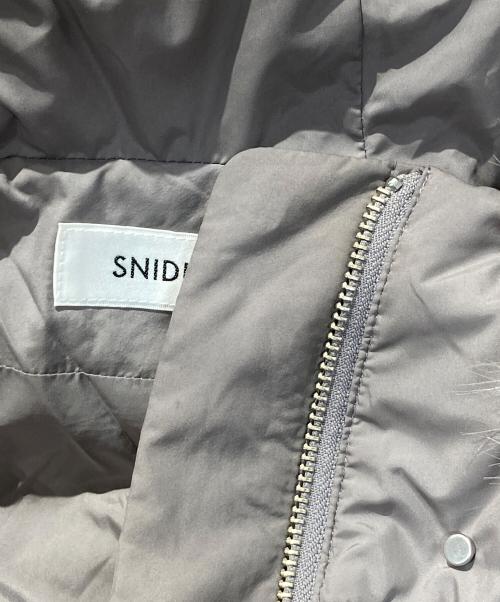 Snidel（スナイデル）Snidel (スナイデル) 西川フードファーミドルダウン グレー サイズ:ONE SIZEの古着・服飾アイテム