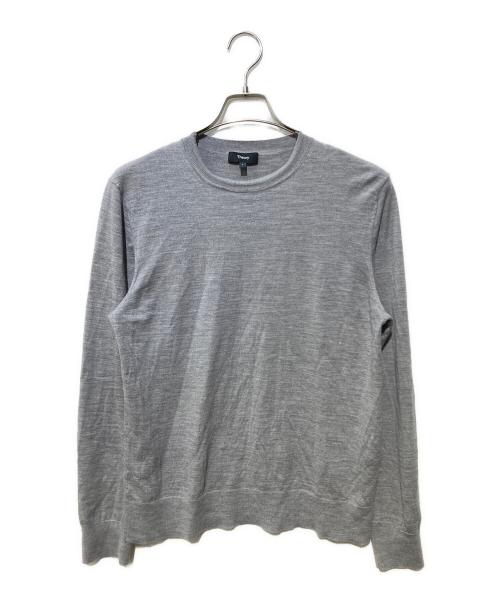 theory（セオリー）theory (セオリー) Regal Wool Crewneck Sweater グレー サイズ:Lの古着・服飾アイテム