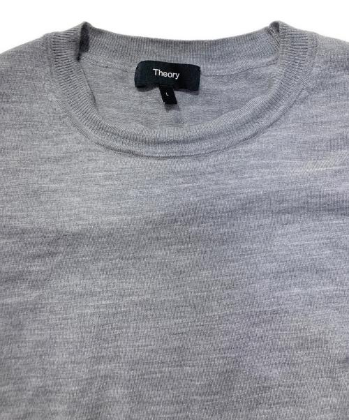 theory（セオリー）theory (セオリー) Regal Wool Crewneck Sweater グレー サイズ:Lの古着・服飾アイテム