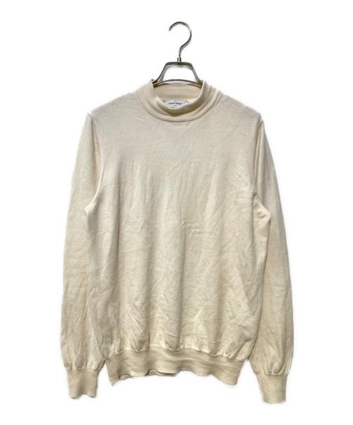 GRAN SASSO（グランサッソ）GRAN SASSO (グランサッソ) 12G ハイゲージ メリノウール モックネック ニット ホワイト サイズ:記載なしの古着・服飾アイテム