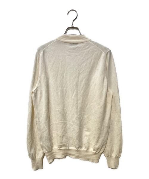 GRAN SASSO（グランサッソ）GRAN SASSO (グランサッソ) 12G ハイゲージ メリノウール モックネック ニット ホワイト サイズ:記載なしの古着・服飾アイテム