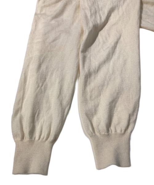 GRAN SASSO（グランサッソ）GRAN SASSO (グランサッソ) 12G ハイゲージ メリノウール モックネック ニット ホワイト サイズ:記載なしの古着・服飾アイテム