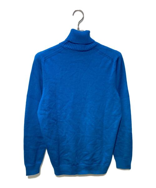 Drumohr（ドルモア）Drumohr (ドルモア) メリノウール 8Gタートルネックニット ブルー サイズ:52の古着・服飾アイテム