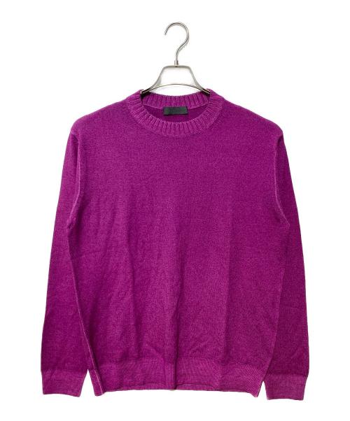 Cruciani（クルチアーニ）Cruciani (クルチアーニ) クルーネックニット パープル サイズ:52の古着・服飾アイテム