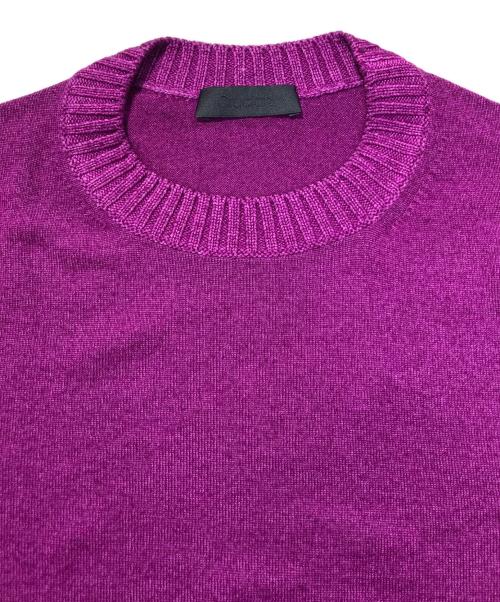 Cruciani（クルチアーニ）Cruciani (クルチアーニ) クルーネックニット パープル サイズ:52の古着・服飾アイテム