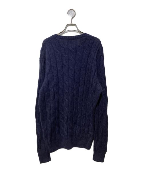 Cruciani（クルチアーニ）CRUCIANI (クルチアーニ) ケーブルニット ネイビー サイズ:SIZE 52の古着・服飾アイテム