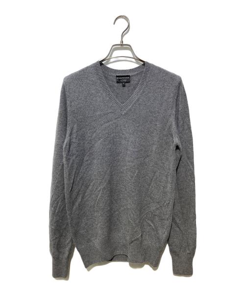 EMPORIO ARMANI（エンポリオ アルマーニ）EMPORIO ARMANI (エンポリオ アルマーニ) Vネックニット グレー サイズ:Mの古着・服飾アイテム
