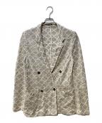 EMPORIO ARMANIエンポリオ アルマーニ）の古着「シアーダブルブレストジャケット」｜ベージュ