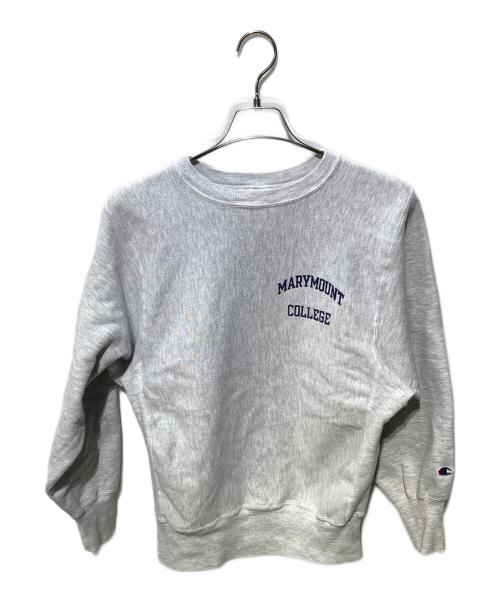 Champion REVERSE WEAVE（チャンピオン リバース ウィーブ）Champion REVERSE WEAVE (チャンピオン リバース ウィーブ) 両面プリントスウェット グレー サイズ:Mの古着・服飾アイテム