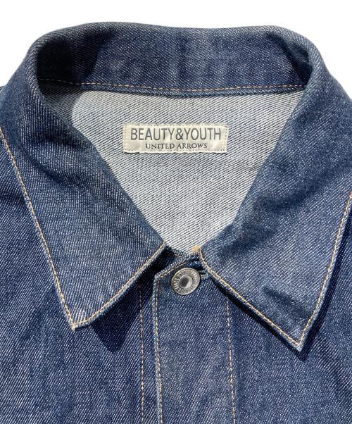 BEAUTY&YOUTH（ビューティーアンドユース）BEAUTY&YOUTH (ビューティーアンドユース) ハイツイスト デニム ブルゾン インディゴ サイズ:Sの古着・服飾アイテム
