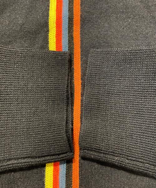PAUL SMITH（ポールスミス）Paul Smith (ポールスミス) ア-ティストストライプクルーネックニット ネイビー サイズ:Mの古着・服飾アイテム
