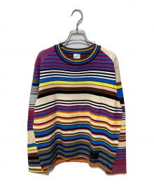 PAUL SMITH（ポールスミス）の古着「マルチボーダーニット」｜マルチカラー