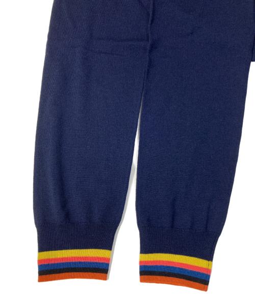 PAUL SMITH（ポールスミス）Paul Smith (ポールスミス) アーティストストライプニット ネイビー サイズ:Mの古着・服飾アイテム