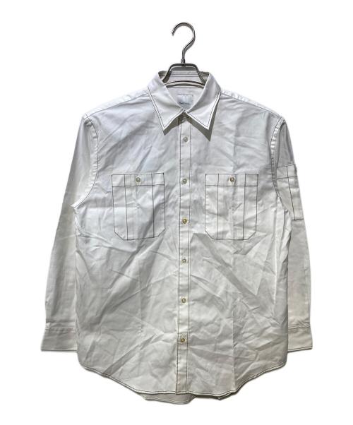 PAUL SMITH（ポールスミス）PAUL SMITH (ポールスミス) ステッチシャツ ホワイト サイズ:Ⅿの古着・服飾アイテム