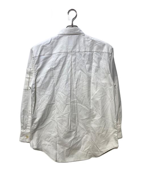 PAUL SMITH（ポールスミス）PAUL SMITH (ポールスミス) ステッチシャツ ホワイト サイズ:Ⅿの古着・服飾アイテム