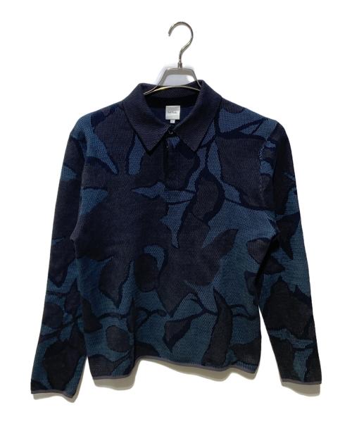 PAUL SMITH（ポールスミス）Paul Smith (ポールスミス) ニットポロシャツ ブラック サイズ:ｓの古着・服飾アイテム