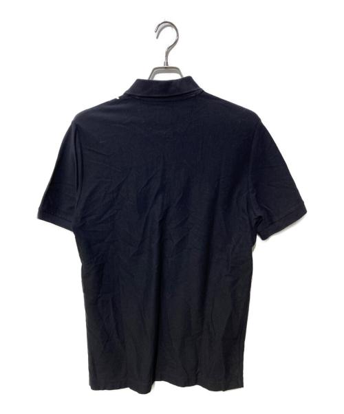 PAUL SMITH（ポールスミス）Paul Smith (ポールスミス) ストライプポロシャツ ブラック サイズ:Mの古着・服飾アイテム