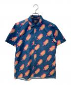 PS Paul SmithＰＳポールスミス）の古着「アイスキャンディオープンカラーシャツ」｜ネイビー