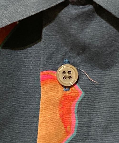 PS Paul Smith（ＰＳポールスミス）PS Paul Smith (ＰＳポールスミス) アイスキャンディオープンカラーシャツ ネイビー サイズ:Ⅿの古着・服飾アイテム