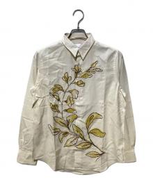 PAUL SMITH（ポールスミス）の古着「エンブロイダリーボタニカルシャツ」｜ベージュ