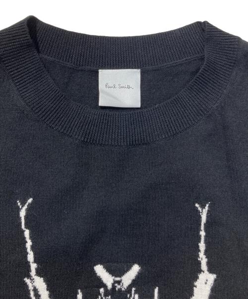 PAUL SMITH（ポールスミス）PAUL SMITH (ポールスミス) ビートルサマーニット ブラック サイズ:FREEの古着・服飾アイテム