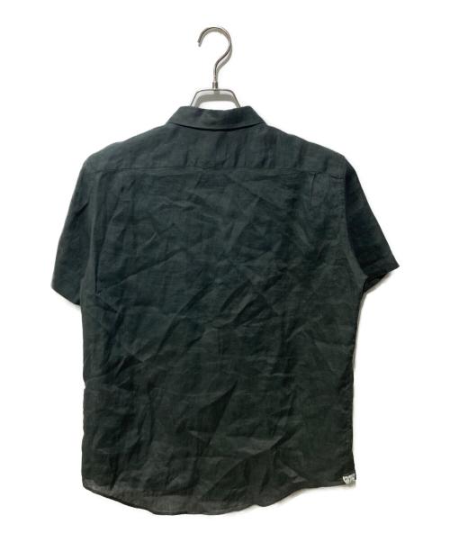 PAUL SMITH（ポールスミス）Paul Smith (ポールスミス) リネンショートスリーブシャツ グリーン サイズ:Mの古着・服飾アイテム