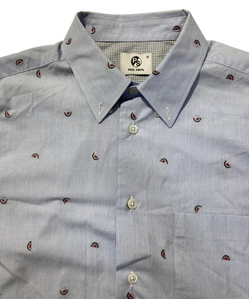 PS Paul Smith（ＰＳポールスミス）PS Paul Smith (ＰＳポールスミス) ボタンダウンシャツ スカイブルー サイズ:Mの古着・服飾アイテム