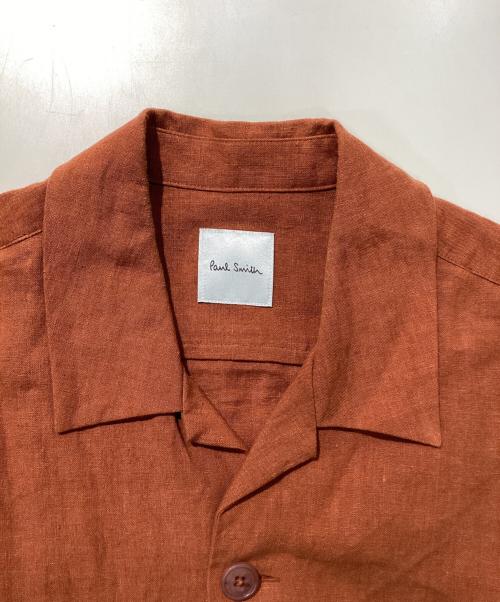 PAUL SMITH（ポールスミス）Paul Smith (ポールスミス) リネンシャツジャケット ブラウン サイズ:Mの古着・服飾アイテム