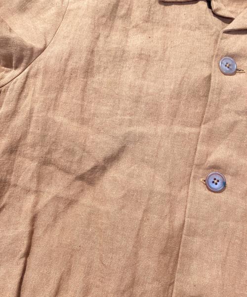 PAUL SMITH（ポールスミス）Paul Smith (ポールスミス) リネンシャツジャケット ブラウン サイズ:Mの古着・服飾アイテム