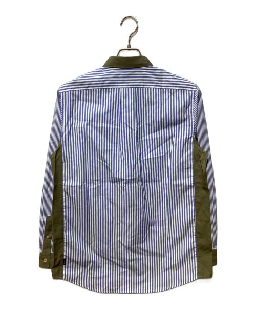 PS Paul Smith（ＰＳポールスミス）PS Paul Smith (ＰＳポールスミス) 切替ストライプシャツ スカイブルー サイズ:Mの古着・服飾アイテム