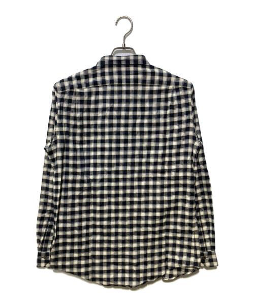PAUL SMITH（ポールスミス）Paul Smith (ポールスミス) コットンチェックシャツ ホワイト×ブラック サイズ:Mの古着・服飾アイテム