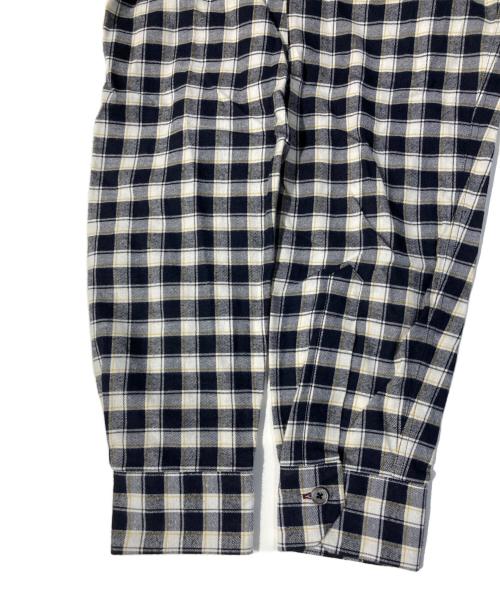 PAUL SMITH（ポールスミス）Paul Smith (ポールスミス) コットンチェックシャツ ホワイト×ブラック サイズ:Mの古着・服飾アイテム