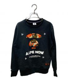 A BATHING APE（ア ベイシング エイプ）の古着「クルーネックスウェット」｜ブラック