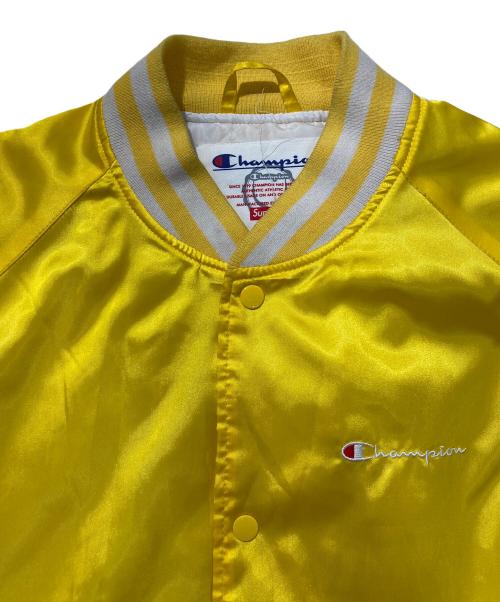 Champion（チャンピオン）Champion (チャンピオン) SUPREME (シュプリーム) Satin Jacket イエロー サイズ:XLの古着・服飾アイテム