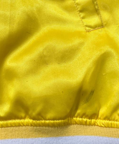 Champion（チャンピオン）Champion (チャンピオン) SUPREME (シュプリーム) Satin Jacket イエロー サイズ:XLの古着・服飾アイテム