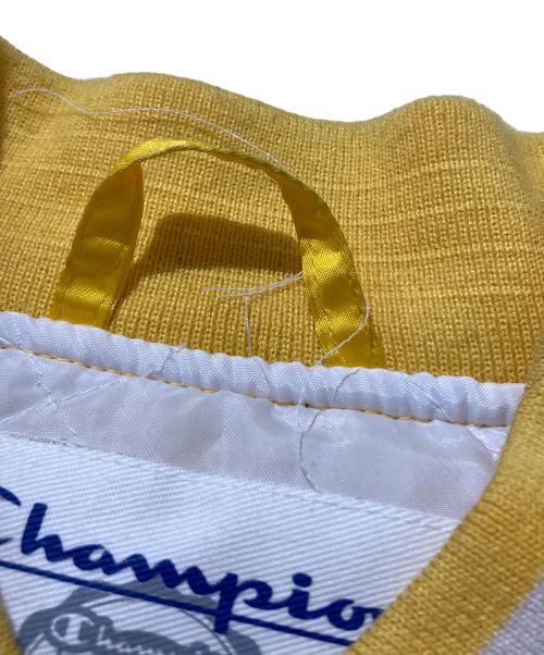 Champion（チャンピオン）Champion (チャンピオン) SUPREME (シュプリーム) Satin Jacket イエロー サイズ:XLの古着・服飾アイテム