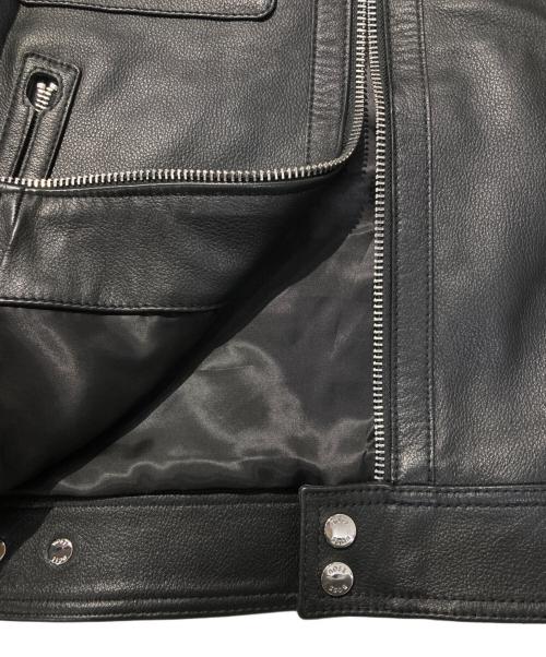 BOSS（ボス）BOSS (ボス) Malto ラムレザージャケット ブラック サイズ:46の古着・服飾アイテム