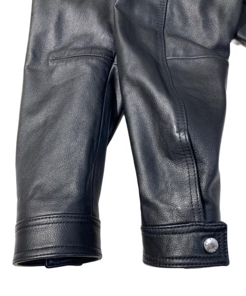 BOSS（ボス）BOSS (ボス) Malto ラムレザージャケット ブラック サイズ:46の古着・服飾アイテム