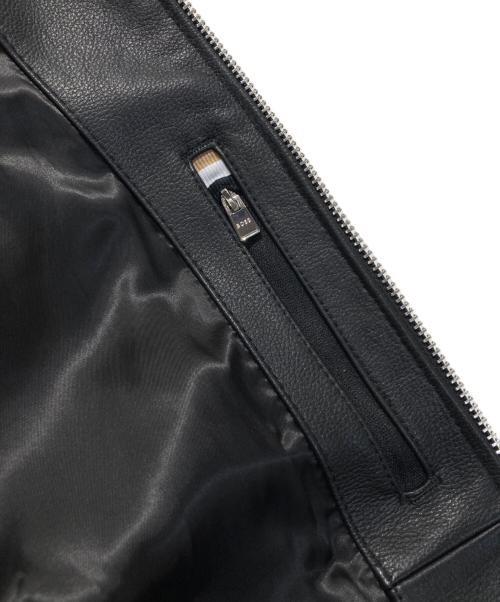 BOSS（ボス）BOSS (ボス) Malto ラムレザージャケット ブラック サイズ:46の古着・服飾アイテム