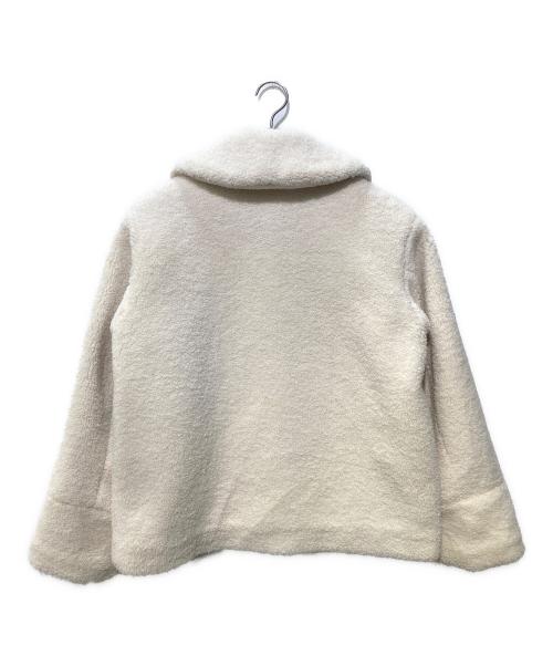 FRAY ID（フレイ アイディー）FRAY ID (フレイ アイディー) ECOPELステンカラーファーコート アイボリー サイズ:SIZE1の古着・服飾アイテム